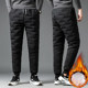 Down cotton pants men's winter wear plus cotton thick warm trousers outdoor sports wind wind in the northeast pants Down cotton pants men's winter wear plus cotton thick warm trousers outdoor sports wind wind in the northeast pants