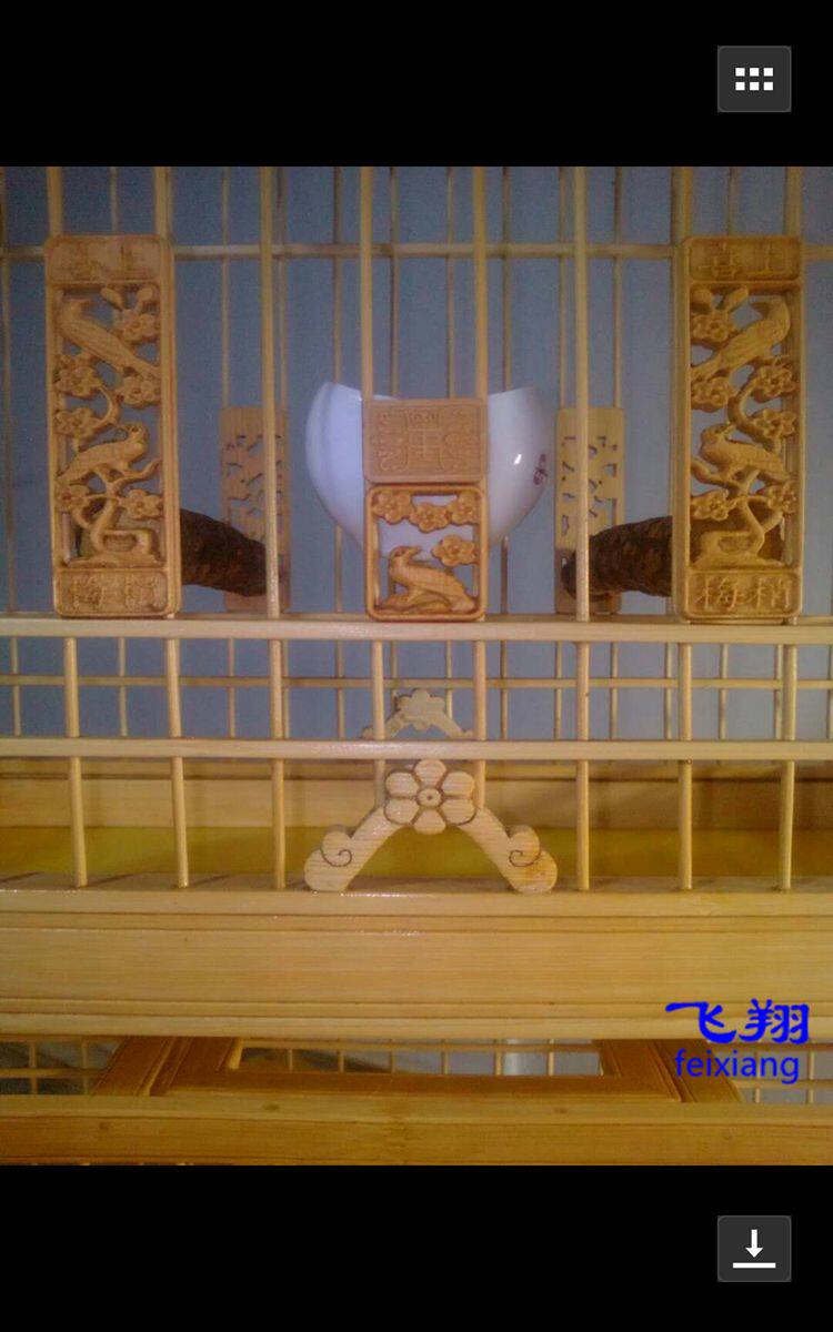 清仓 绣眼方笼系列门花雕刻竹门鸟笼竹门直门 直腿