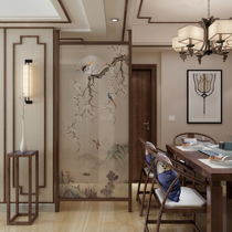 Minimalist modern entrance solid wood screen partition living room dining room Restaurant bedroom Decorative Wall Home screen Top of the day