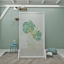 Screen partition Living room Bedroom toilet Fashion Xuanguan Green planting Nordic Screen Half-overdraft solid wood mobile holder screen