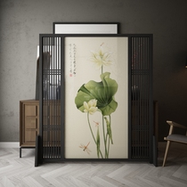 New Chinese Screen Solid Wood Partition Mobile Living Room Hotel Bedroom minimalist modern entrance to the house screen