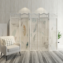 Minimalist modern living room partition Decorative Bedroom Bookroom Eurostyle Screen double sided semi-overdraft folding movable folding screen