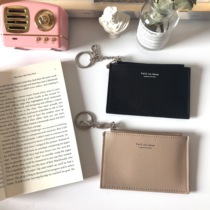 ins simple cold wind ultra-thin card bag integrated bag key zipper multi-card double-sided coin purse clutch