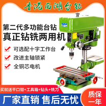 Hong Kong West Lake 16mm bench drilling industry desktop drilling and milling machine household bead machine multifunctional drilling machine zx7032