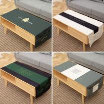 Nordic waterproof coffee table tablecloth living room tablecloth simple modern coffee table mat rectangular tea table cloth dustproof tablecloth