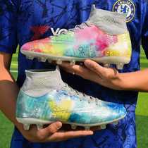 Lightweight and comfortable boy assassin 14th generation football shoes fg girls special childrens broken nails mens long spikes boys