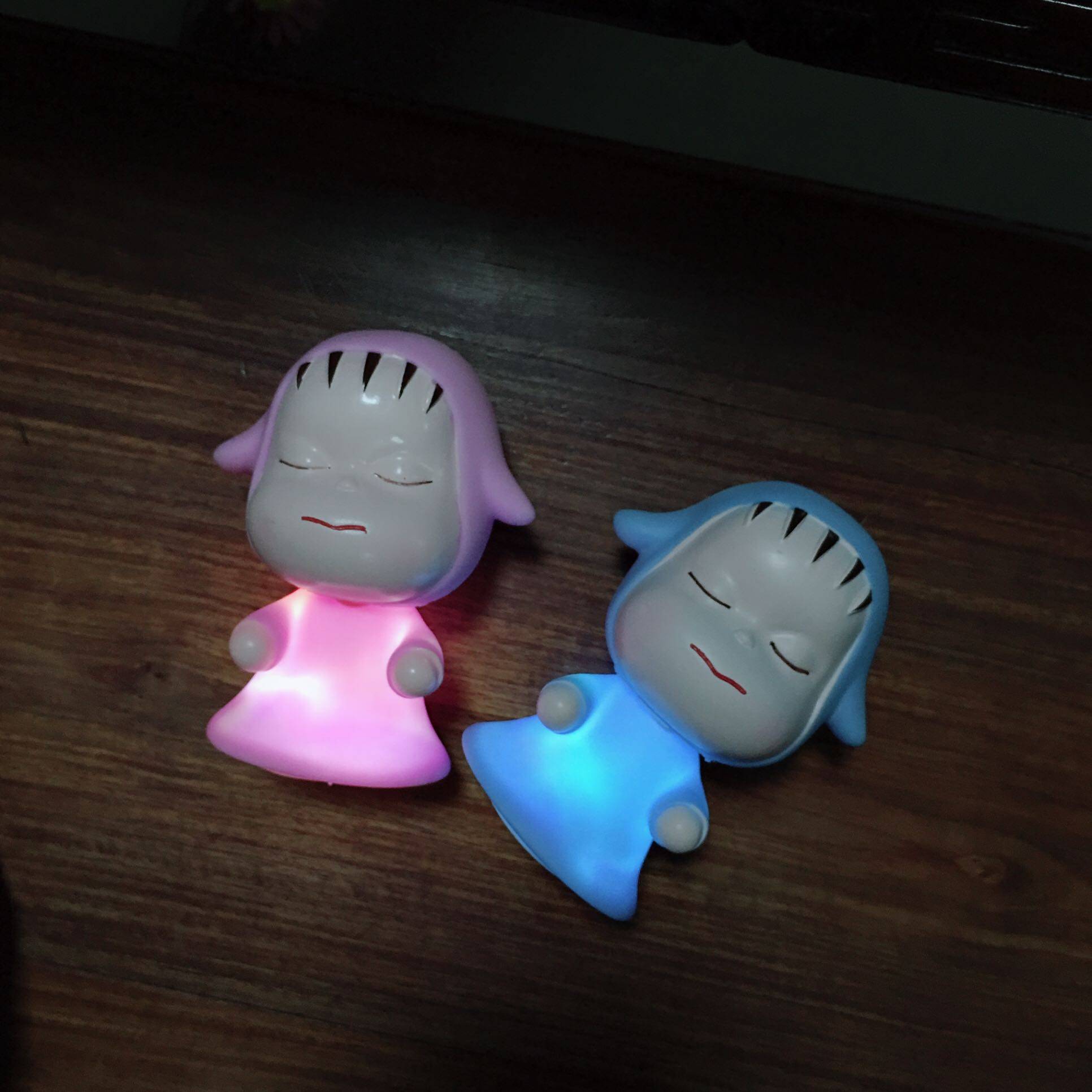 派对蛋糕烘焙装饰梦游娃娃睡眠宝宝摇头公仔情景蛋糕甜品台摆件