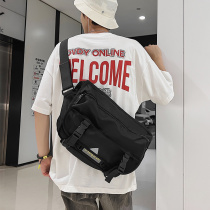 Single Shoulder Bag Men Ins Tide Cards 100 Hitch Summer New Slanted Satchel Day Ensemble Casual Large Capacity Student Commuter Backpack
