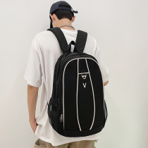 Boomers Ins Guys Double Shoulder Bag Large Capacity Casual Light Backpack Junior High School College Students Class Schoolbags Women
