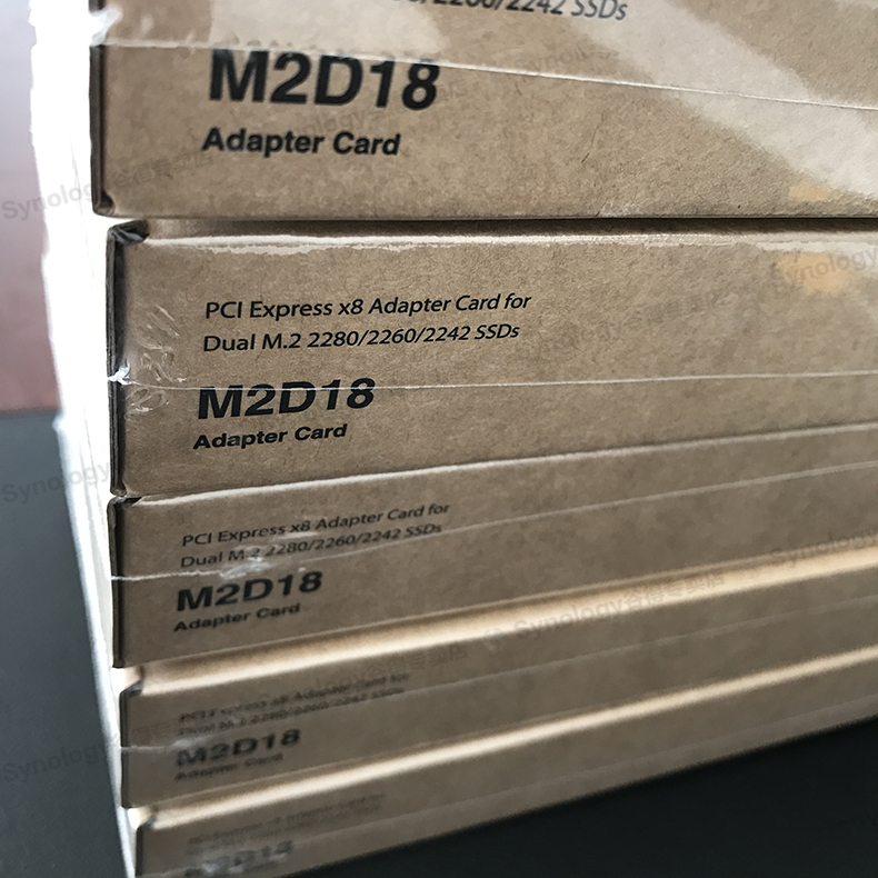 upgrade the m2d18 / 1618 + 1819 + m2d17 ssd acceleration card of synology group light m2d18 m.2 ssd adapter
