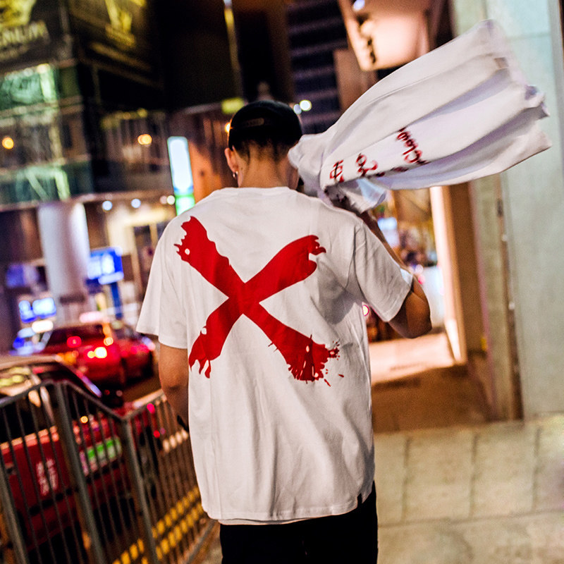 freamve第三滴血一血短袖夏季潮流男女款情侣