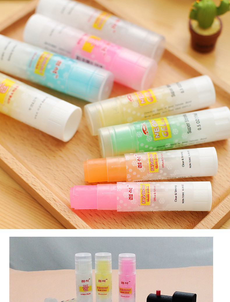 点石果冻固体胶糖果色强力胶棒大号25克学生手工用胶水固体胶包邮_不