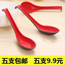 5 sets of 10 high-grade melamine hook spoons