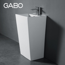 View Boo GABO ceramic column style washbasin Small family Type modern minimalist Square Independent Washbasin 10320