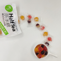 Encounter eat sugar Go Q Candy juice fudge tea half sugar Lactic acid bacteria flavor burst pulp flow heart fruit flavor net red snacks