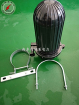 Optical cable connector box PC material cable connector box cement pole adapter box ADSS cable connector box
