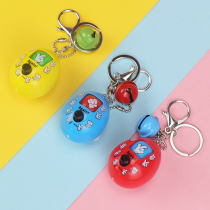 Fair showdown machine key chain creative relief stone scissors cloth guessing face twist Egg toy pendant toy egg