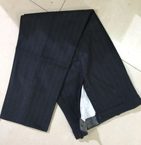 Middle-aged granny pants loose straight pants Moms big size granny side buttons spring and summer thin section