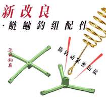 Trident hook accessories silver carp big carp flat pole hook balance hook cross accessories explosion hook spring