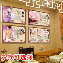 Beauty salon health club decoration painting Traditional Chinese medicine physiotherapy health care advertising poster health hall poster sticker hanging painting