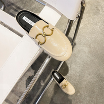 2021 New Spring Baotou half slippers Women summer fashion outside wearing Net red heel lazy flat Muller shoes