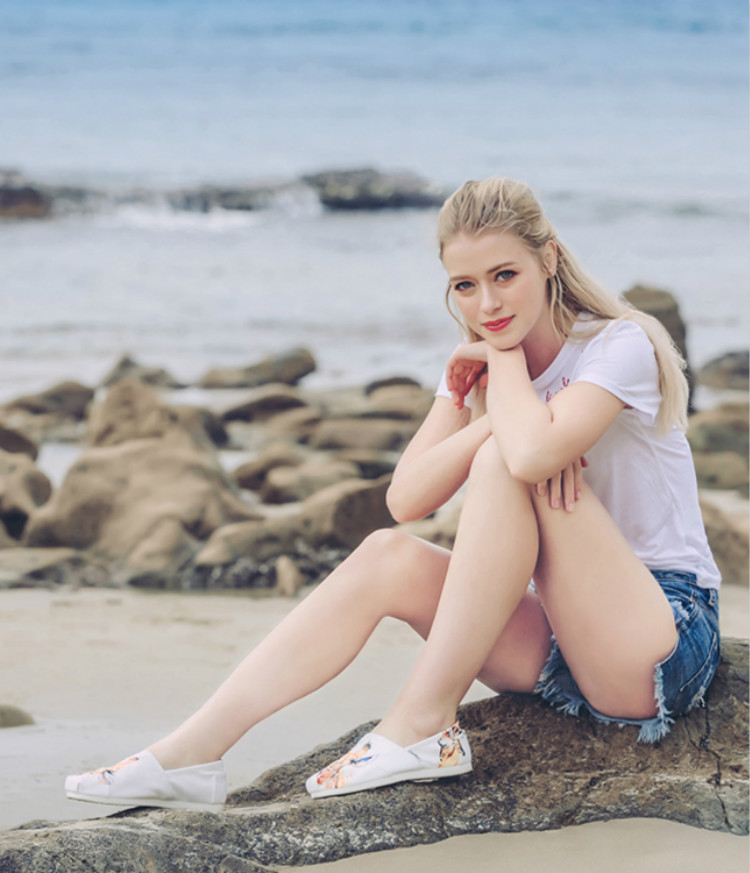 慵懒的女生也能美到爆,一双帆布鞋足够了5