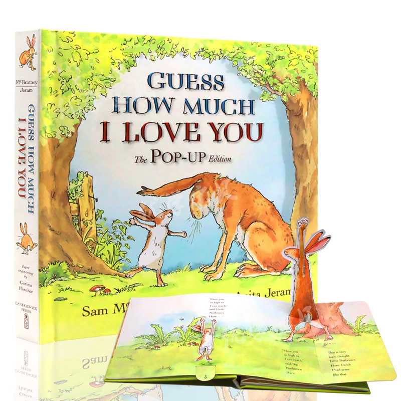 英文原版 儿童启蒙绘本 guess how much i love you pop up猜猜我有多