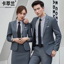 Business Suit Uniform Suit for men and women The same company Corporate tooling ol white collar Working clothes Temperament Western Suit Positive Dress