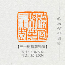 (Three-ten trees plum blossom around the house) National exhibition dedicated to calligraphy and painting Calligraphy And Calligraphy and Pressure Corner Zhang Poetic Chapter can be customized MG238