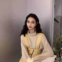 2020 new womens autumn and winter Net red leisure fashion aging foreign atmosphere light ripe wind blowing street professional two-piece set