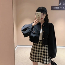 2021 New Career Fashion Less-age foreign air Lean Fried Street Temperament Small Balsamic Wind Two Suits Women Autumn winter