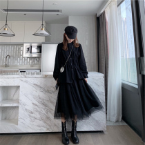 2020 new spring dress high cold Imperial sister style temperament fashion skirt Hyuna wind Net red two-piece set womens tide