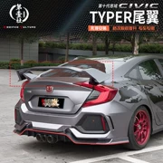 Mười thế hệ Civic TYPER-R đuôi 17 Civic Type-R mới phía sau cánh sửa đổi cánh đuôi lớn đặc biệt