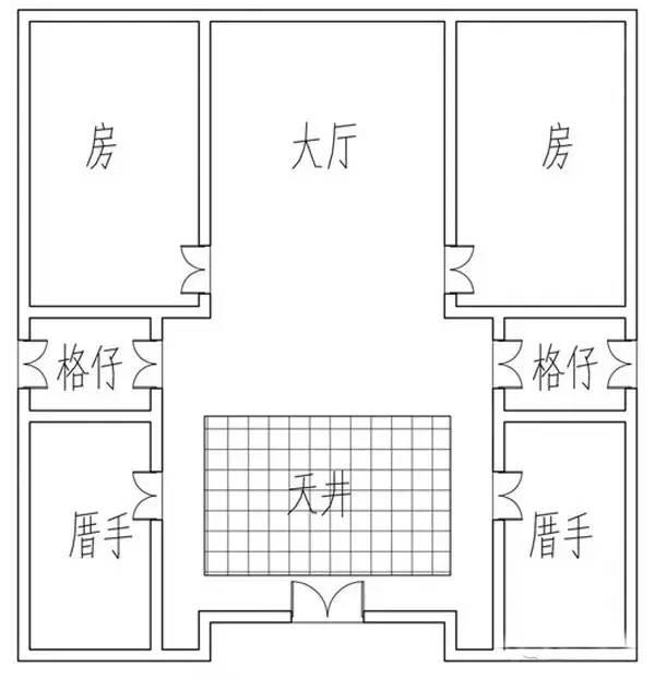 潮汕下山虎厝平面图图片