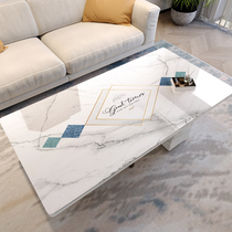 Imitation marbled living room coffee table table mat waterproof and oil-proof disposable PVC soft glass tablecloth tablecloth