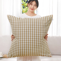 Large size checkered pillow cover with pillow cover with pillow pillow headgear cover sofa cushions square without core 60x70