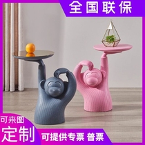 High-end spot tea table monkey tea table minimalist creative side several designer round tea table bedside a few bedrooms corner a few