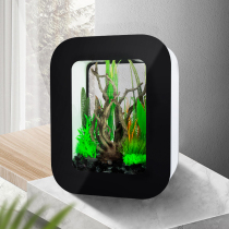 Old Fishing Artisan Desktop Fish Tank Eco Sloth Free of Water Creative Mini Office Home View Fish Small Fish Tank