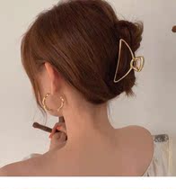 Ins Metal Hair Scratch Shark Clip Large Bath Hairpin Hair Clip Korean Head Headdress Hairpin Female