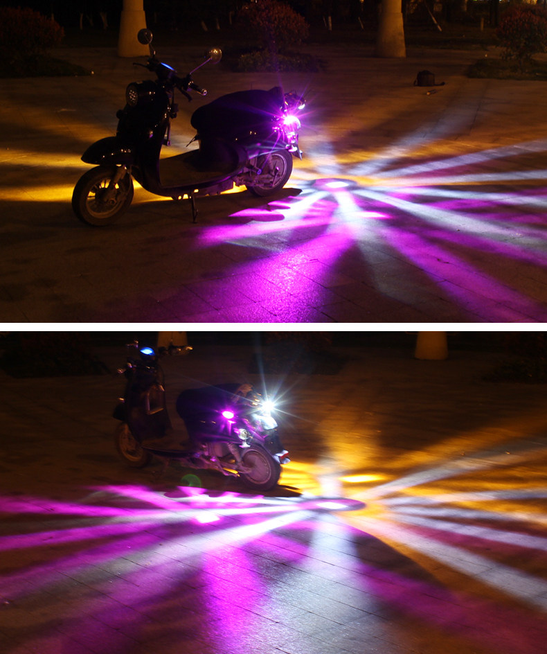 电动摩托车底盘灯led防水彩灯鬼火底盘灯爆闪七彩改装通用防追尾