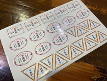 Small lotus mini certificate Gold and silver and copper stickers can be posted (randomly distributed)