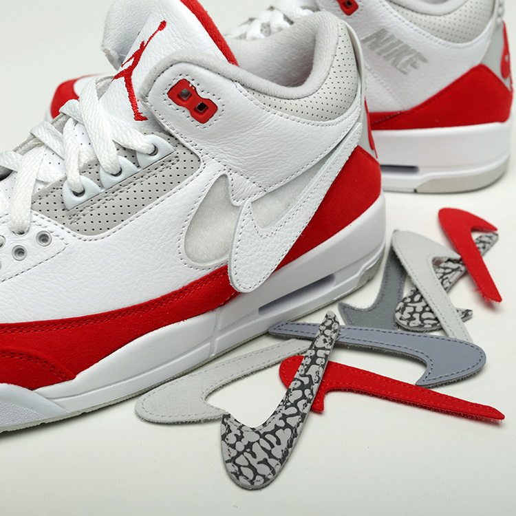 【42运动家】air jordan 3 tinker aj3 白红 换钩 cj0939-100