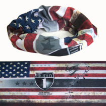 Personality multi-functional outdoor seamless magic headscarf wristscarf cycling sweattowel (star strip white headhead eagle)