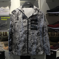 Li Ning mens windbreaker jacket Autumn 2018 new special counter mens hooded cardigan windbreaker jacket sportswear