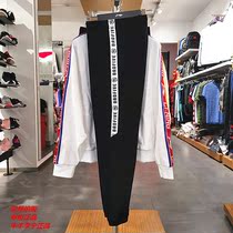 Li Ning trousers female shut-up guard pants 2019 autumn new basketball training sweat-absorbing and breathable flat cotton trousers sports pants