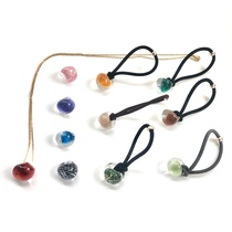 SHUNA Star の Hitomi hand-made teardrop angel teardrop lamp work glass hair rope hair accessories necklace 18 colors