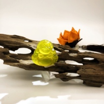 Jade Sansheng Natural Gold Jade Jade Grand Belly Buddha Pendant Necklace High Ice Overdraft Collection Grade