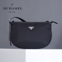 Korean Version Single Shoulder Bag Minimalist Casual 100 Hitch Male Bag Waterproof Oxford Cloth Diagonal Satchel Large Capacity Horizontal Crescent Moon Bag
