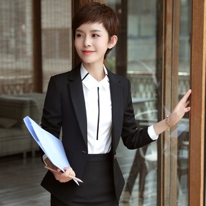 2018秋季时尚职业装女装套装两件套ol面试工作服女西装正装三件套