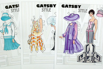 1920s Gatsby Style Gatsby Style retro paper doll dressing paper doll paper doll